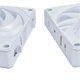 Вентилятор Lian Li Uni Fan CL Wireless 120-1 Reverse Blade White (G99.12RCL1W1W.00) - зображення 7