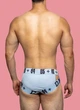 Трусы брифы мужские D.M 04-2779 XL цвет голубой - изображение 5