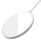 Беспроводная зарядка Baseus Simple Mini Magnetic Wireless Charger |15W, быстрая зарядка, широкая совместимость, многоуровневая защита, для смартфона или наушников, компактная, магнитное крепление| Белый - изображение 3