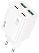 Сетевое зарядное устройство адаптер Hoco N56 Fundador |2USB/2Type-C, 30W/3A, поддержка быстрой зарядки PD/QC, многоуровневая защита, универсальная совместимость, высокая мощность| Белый - изображение 3