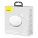 Беспроводная зарядка Baseus Simple Mini Magnetic Wireless Charger |15W, быстрая зарядка, широкая совместимость, многоуровневая защита, для смартфона или наушников, компактная, магнитное крепление| Белый - изображение 7