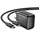 Сетевое зарядное устройство Hoco CS24A Type-C to Type-C (PD 25W, QC, 1м, тайп си, 3A, адаптер, с быстрой зарядкой) - Черный - изображение 2