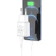 Сетевое зарядное устройство адаптер Hoco C88A Star Round |2USB, 12W/2.4A, многоуровневая система защиты, универсальная совместимость| + Кабель Lightning в комплекте |1 м| Белый - изображение 3