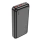 Павербанк Hoco J101A 20000 mAh 22.5W УМБ зі швидкою зарядкою PD/QC, LED-індикатором та портами 2USB/Type-C Портативний акумулятор для телефону, Чорний - зображення 3