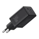 Сетевое зарядное устройство адаптер Baseus Cube Fast Charger |1USB/1Type-C, 30W/3A, поддержка быстрой зарядки PD/QC, многоуровневая защита, универсальная совместимость| Черный - изображение 6