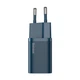 Сетевое зарядное устройство адаптер BASEUS Super Si Quick Charger (TZCCSUP-B03) |1Type-C, 20W/3A, поддержка быстрой зарядки QC/PD, многоуровневая система защиты| + кабель Type-C to Lightning в комплекте Синий - изображение 4