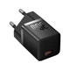 Сетевое зарядное устройство адаптер OS-Baseus GaN5 Fast Charger (mini) 1C |1Type-C, 3A/30W, поддержка быстрой зарядки QC/PD, многоуровневая система защиты, универсальная совместимость, компактный| Черный - изображение 2