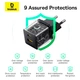 Зарядное устройство Baseus USB/Type-C QC/PD 20W Palm Fast Charger Black P10111608113-00 (Baseus_P10111608113-00) - изображение 7
