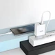 Сетевое зарядное устройство адаптер Hoco C80A Rapido |1USB/1Type-C, 20W/3A, поддержка быстрой зарядки QC/PD, многоуровневая защита, универсальная совместимость| + Кабель Type-C to Type-C в комплекте |1 м| Белый - изображение 5