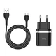 Сетевое зарядное устройство адаптер Hoco C12Q Smart FCP / AFC |1USB, 3A/18W, поддержка быстрой зарядки QC3.0, многоуровневая защита, универсальная совместимость| + Кабель Type-C в комплекте |1 м| Черный - изображение 4