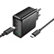 Сетевое зарядное устройство адаптер Hoco CS27A Supply |1USB/3Type-C, 67W/3A, поддержка быстрой зарядки PD/QC, многоуровневая защита, универсальная совместимость| + Кабель Type-C to Type-C в комплекте |1 м, 100 Вт| Черный - изображение 8