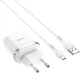 Сетевое зарядное устройство адаптер Hoco C12Q Smart FCP / AFC |1USB, 3A/18W, поддержка быстрой зарядки QC3.0, многоуровневая защита, универсальная совместимость| + Кабель Type-C в комплекте |1 м| Белый - изображение 2