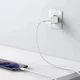 Зарядний пристрій Baseus Super Silicone Quick Charger 25W Мережевий адаптер Type-C зі швидкою зарядкою QC3.0/PD3.0 та кабелем Type-C to Type-C 3A, Білий - зображення 3
