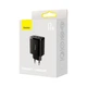 Сетевое зарядное устройство адаптер Baseus Compact Charger (CCXJ020102) |3USB, 17W/3.4A, поддержка быстрой зарядки QC, многоуровневая защита, универсальная совместимость| Черный - изображение 13