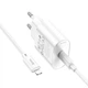 Сетевое зарядное устройство адаптер Hoco C109A |1Type-C, 3A/20W, поддержка быстрой зарядки PD/QC, многоуровневая система защиты| + кабель Type-C to Lightning в комплекте |1м| Белый - изображение 4