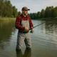 Рыболовные заброды TRIZAND ПВХ, вейдерсы размер 44 + подтяжки + чехол - изображение 3