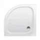 Душевой поддон Lidz Kapielka ST90x90x14 низкий, полукруглый, белый, диаметр слива 52 мм (LKAST909014) - изображение 2