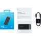 Внешний накопитель SSD Samsung T5 EVO, 4TB, USB3.2 Gen 1, R 460 MB/s, Black/Silver (MU-PH4T0S/EU) - изображение 4
