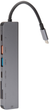 Hub USB Platinet 2 x USB-A, 2 x USB-C PD, 1 x HDMI 4K 10Gbps (PMH9997B) - obraz 5