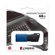 Флеш-накопитель Kingston USB 3.2 DT Exodia M 64GB Black/Blue - изображение 2