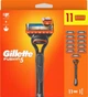 Станок для бритья мужской (Бритва) Gillette Fusion5 и 11 сменных картриджей (кассет) Fusion 5 - изображение 5