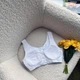 Бюстгальтер топ женский Ouno T197 с визерунком, Белый XXL/3XL - изображение 2