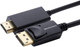 Кабель MicroConnect DisplayPort - HDMI 2 м Black (MC-DP-HDMI-200) - зображення 1