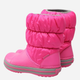 Śniegowce dziecięce dla dziewczynki ocieplane Crocs Winter Puff Boot Kids 14613-6TR 32-33 Różowe (196265132515) - obraz 3
