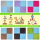 Плюшевый модульный пол пазл Sticker Wall 30х30х1 см Голубой (2090) - изображение 12