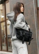 Большая женская поясная сумка бананка Sambag DynamicDart черный принт - изображение 7