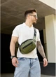 Сумка через плечо бананка Sambag хаки - изображение 2