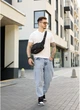 Сумка через плечо бананка Sambag Flex Pro черная - изображение 2