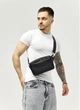Мужская сумка бананка Sambag Harvi черная - изображение 4