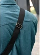 Сумка через плечо бананка Sambag Holster MSH черная с перфорацией - изображение 8