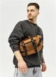 Большая кожаная мужская поясная сумка бананка Sambag DynamicDart рыжая - изображение 1