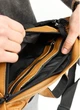 Большая кожаная мужская поясная сумка бананка Sambag DynamicDart рыжая - изображение 6