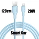 USB кабель 1.2м для Iphone USB-A - Lightning 2.4A Baseus TZCATLZJ-16 синій - зображення 1