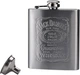 Подарочный набор Xiamen 4 в 1 Jack Daniel's фляга, стопки и воронка 200 мл Серая (PH051576) - изображение 1