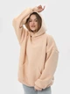 Худи теплое оверсайз женское Ray Oversize U0404W S-M Бежевое (Ray2000000040417) - изображение 4