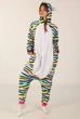 Жіноча кігурумі піжама доросла та підліткова Kigurumi Райдужна Кішка Різнокольорова XL 175-185 см. (1036) - зображення 5