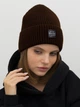 Шапка женская Malisa Париж 15-1740-PS-68 One Size Коричневая - изображение 1