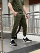Брюки стритстайл мужские «Loud» с эластичным поясом и карманами хаки/S - изображение 6