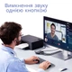 Гарнітура бездротова для двостороннього прослуховування, Bluetooth 5.3, із зарядним кейсом, чорна - зображення 2