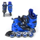 Ролики детские Best Roller 9566 S черно-синий, размер 30-33 - изображение 1