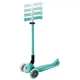 Детский трехколесный самокат Globber Elite Lights Бирюзовый до 50 кг 3-9 лет (439-706-3) - изображение 4