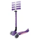 Детский трехколесный самокат Globber Elite Lights Фиолетовый до 50 кг 3-9 лет (439-603-3) - изображение 4