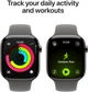 Смарт-годинник Apple Watch Series 11 GPS + Cellular 46mm Natural Titanium Case with Stone Grey Sport Band - S/M (MFCW4) - зображення 4