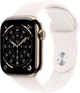 Smartwatch Apple Watch Series 11&nbsp;GPS + Cellular 42mm Gold Titanium Case with Light Blush Sport Band M/L (MF8X4) - obraz 1