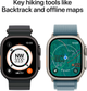Смарт-годинник Apple Watch Ultra 3 GPS + Cellular 49mm Natural Titanium Case with Blue/Bright Blue Trail Loop - S/M (APL_MEWR4) - зображення 5