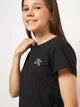 Детская футболка для девочки Coccodrillo Everyday Girl A WC5143204VGA-021 128 см Черная (5904986485262) - изображение 4